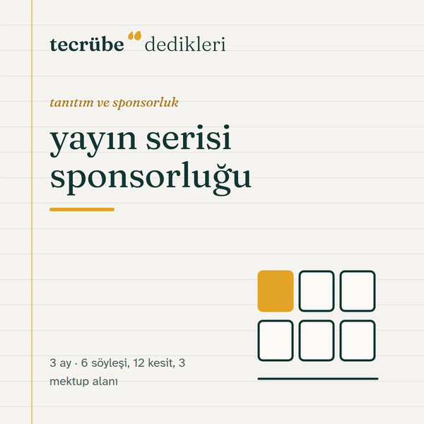 yayın serisi sponsorluğu